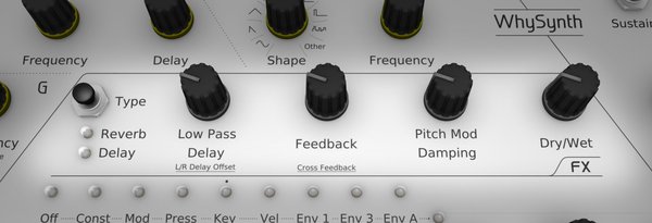 Control panel FX section