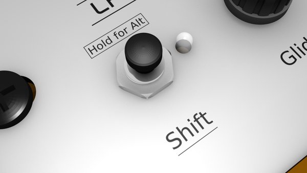 Control panel shift button